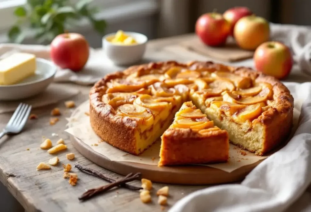 Julie Andrieu révèle la recette de son gâteau aux pommes préféré : « bien meilleur qu’une simple tarte »