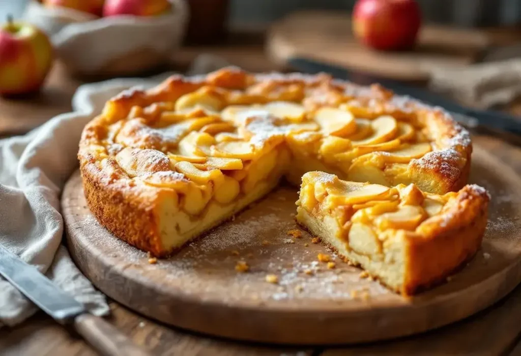 Julie Andrieu révèle son gâteau aux pommes préféré : « bien meilleur qu’une simple tarte »